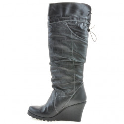 Dámske čižmy 226 čierne+čierny kreps