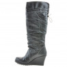 Dámske čižmy 226 čierne+čierny kreps