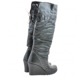 Dámske čižmy 226 čierne+čierny kreps