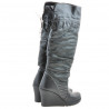 Dámske čižmy 226 čierne+čierny kreps