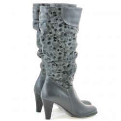 Dámske čižmy 1120 sivá+sivá antilopa
