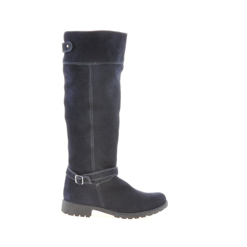 Čižmy dámske 3225 indigo velúr
