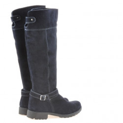 Čižmy dámske 3225 indigo velúr