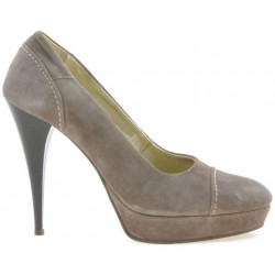 Elegantné dámske topánky 1082 cappuccino antilopa