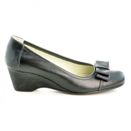 Dámske ležérne / elegantné topánky 636-1 čierne
