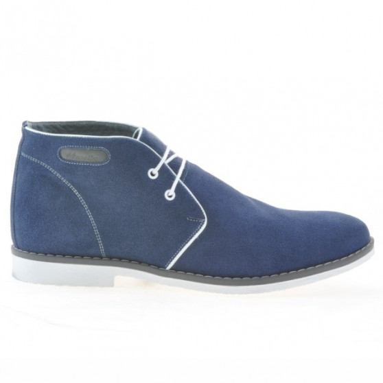 Pánske topánky 454 indigo velúr+biela