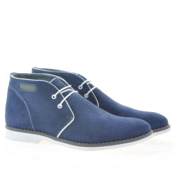 Pánske topánky 454 indigo velúr+biela