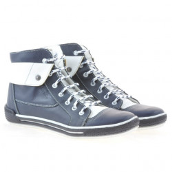 Dámske topánky 258 biz indigo+biela