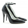 Dámske elegantné topánky 1247 čierny lak