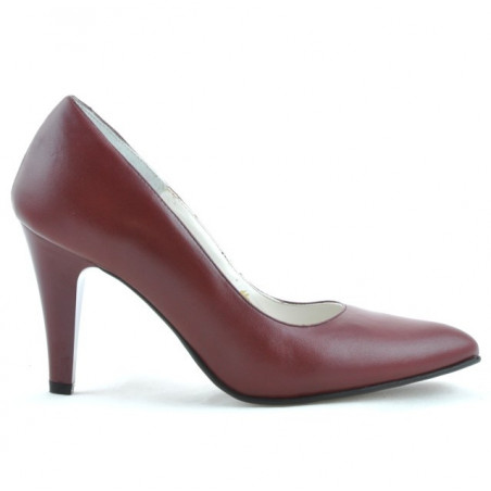 Elegantné dámske topánky 1234 bordové
