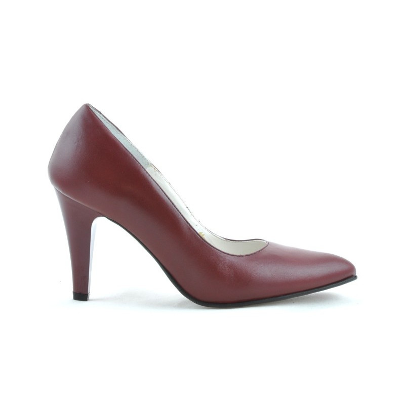Elegantné dámske topánky 1234 bordové