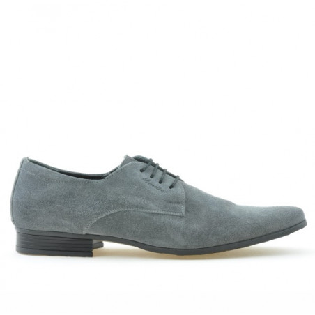 Elegantné pánske topánky 786 sivý velúr