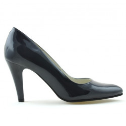 Elegantné dámske topánky 1234 lakované indigo