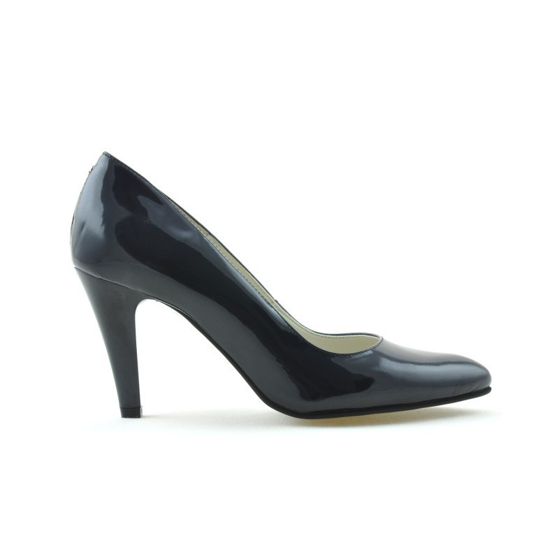 Elegantné dámske topánky 1234 lakované indigo