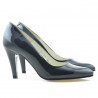 Elegantné dámske topánky 1234 lakované indigo