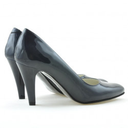 Elegantné dámske topánky 1234 lakované indigo