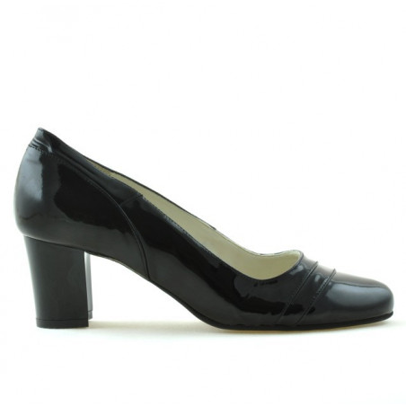 Elegantné dámske topánky 1217 lakovaná čierna