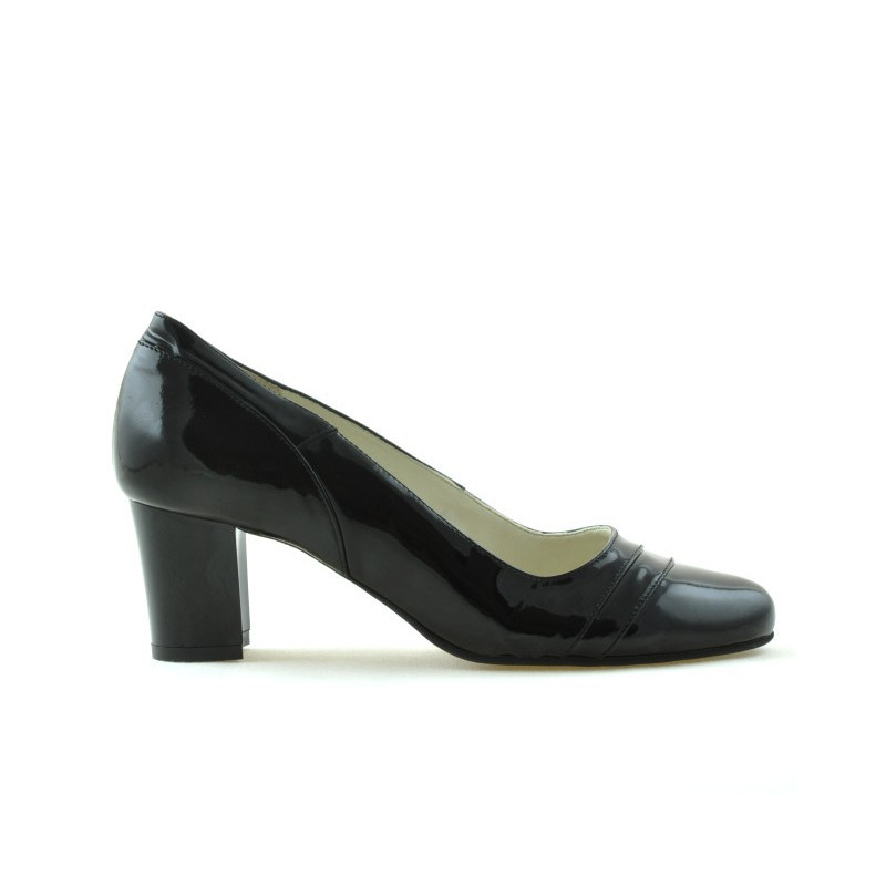 Elegantné dámske topánky 1217 lakovaná čierna