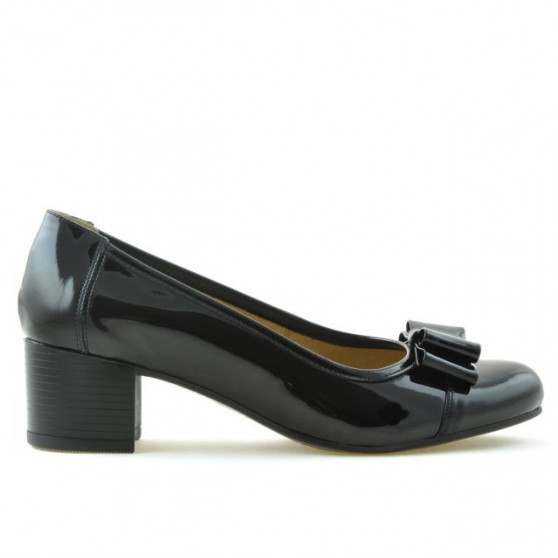 Dámske ležérne / elegantné topánky 636 čierny lak