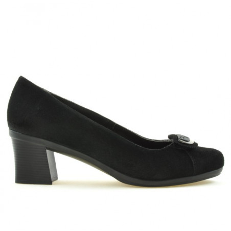 Dámske casual / elegantné topánky 628 čierny velúr