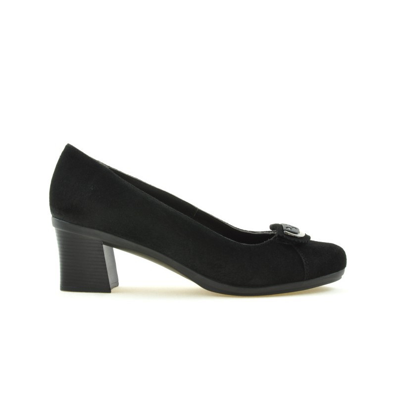 Dámske casual / elegantné topánky 628 čierny velúr