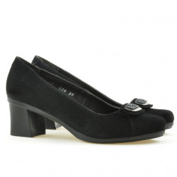 Dámske casual / elegantné topánky 628 čierny velúr