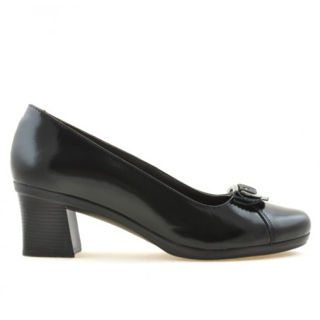 Dámske ležérne / elegantné topánky 628 čierny lak