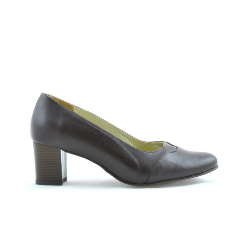 Elegantné dámske topánky (široký model) 1072xxl káva