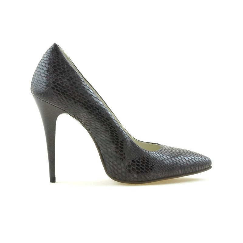 Elegantné dámske topánky 1241 croko fialová