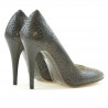 Elegantné dámske topánky 1241 croco hnedé