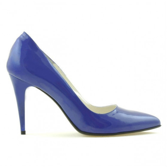 Elegantné dámske topánky 1246 lakované modré
