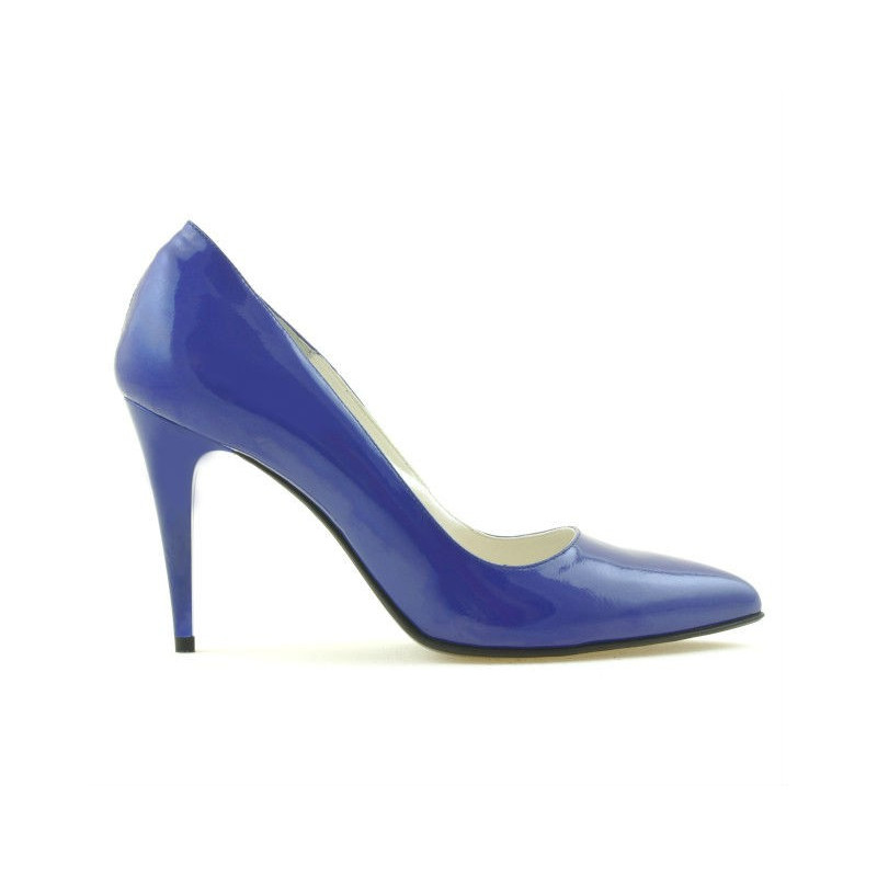 Elegantné dámske topánky 1246 lakované modré